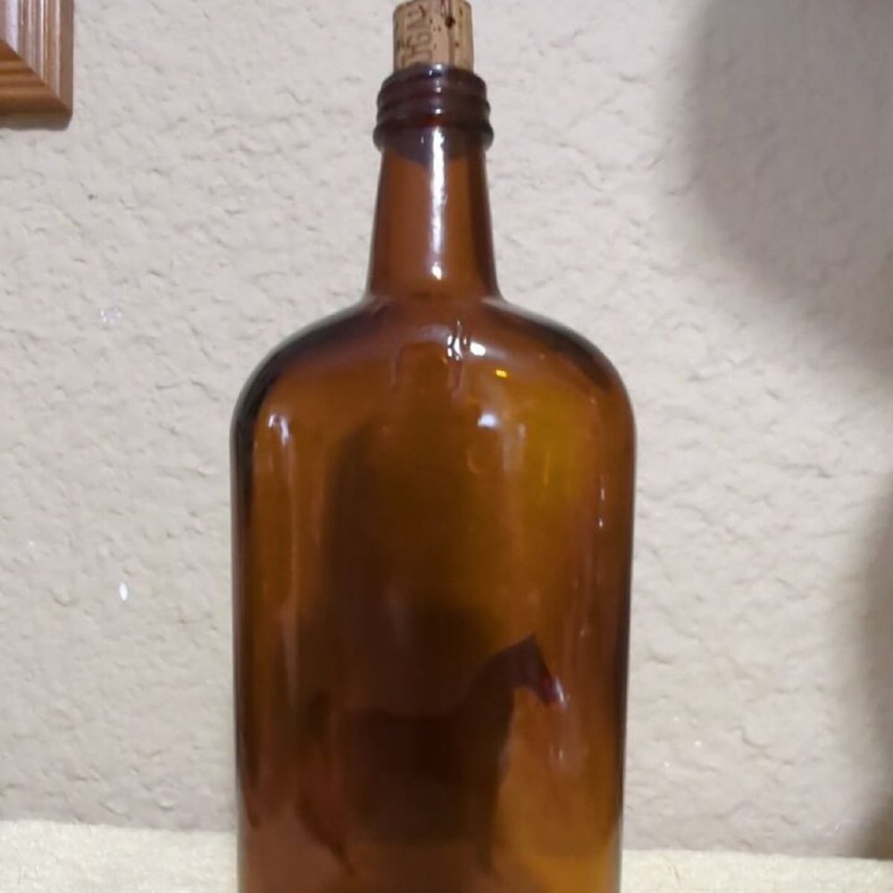 Antiqu White Horse Distilleries Glass Whiskey Bottle/Cork Clascow Scotland Empty - Picture 3 of 12